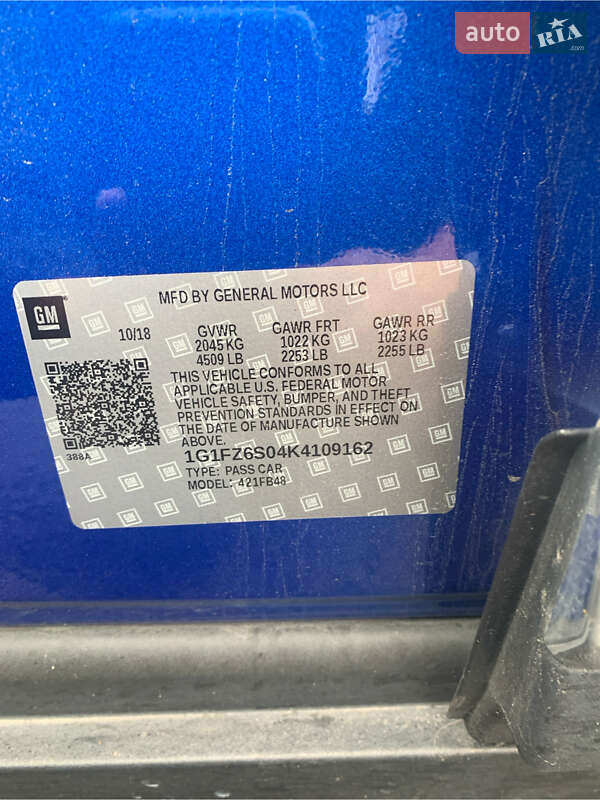 Хэтчбек Chevrolet Bolt EV 2018 в Ивано-Франковске фото 7 Хэтчбек Chevrolet Bolt EV 2018 в Ивано-Франковске