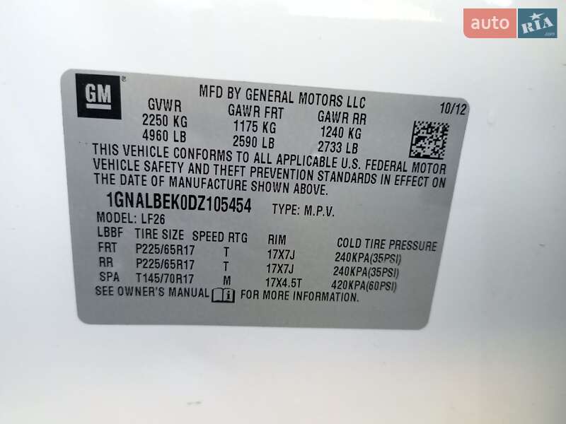 Позашляховик / Кросовер Chevrolet Equinox 2012 в Виноградові