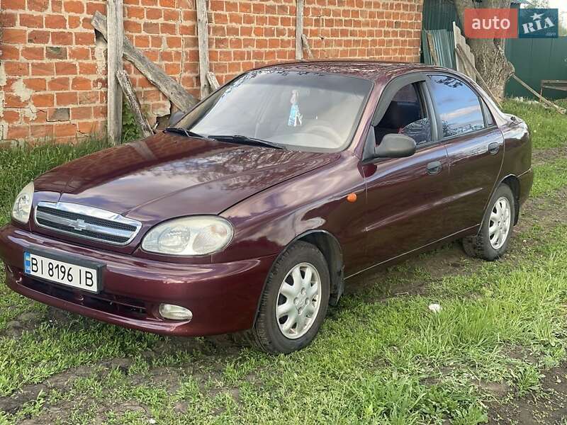 Седан Chevrolet Lanos 2007 в Полтаве