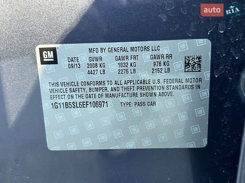 Седан Chevrolet Malibu 2013 в Дунаевцах фото 17 Седан Chevrolet Malibu 2013 в Дунаевцах