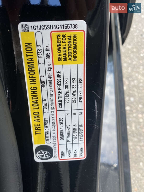 Седан Chevrolet Sonic 2016 в Одессе фото 33 Седан Chevrolet Sonic 2016 в Одессе