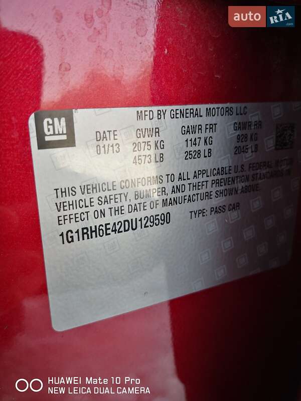 Хэтчбек Chevrolet Volt 2013 в Украинке