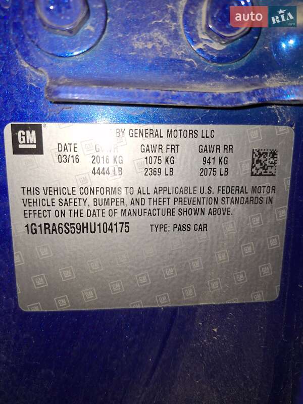 Хетчбек Chevrolet Volt 2016 в Івано-Франківську