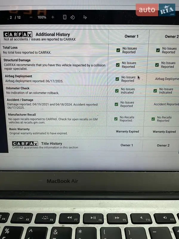 Хетчбек Chevrolet Volt 2016 в Запоріжжі документ