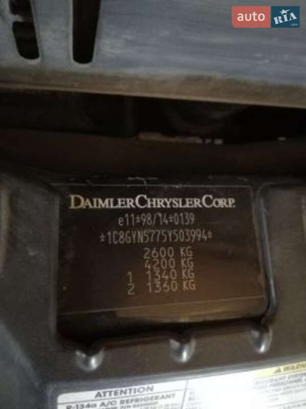 Минивэн Chrysler Grand Voyager 2004 в Нововолынске
