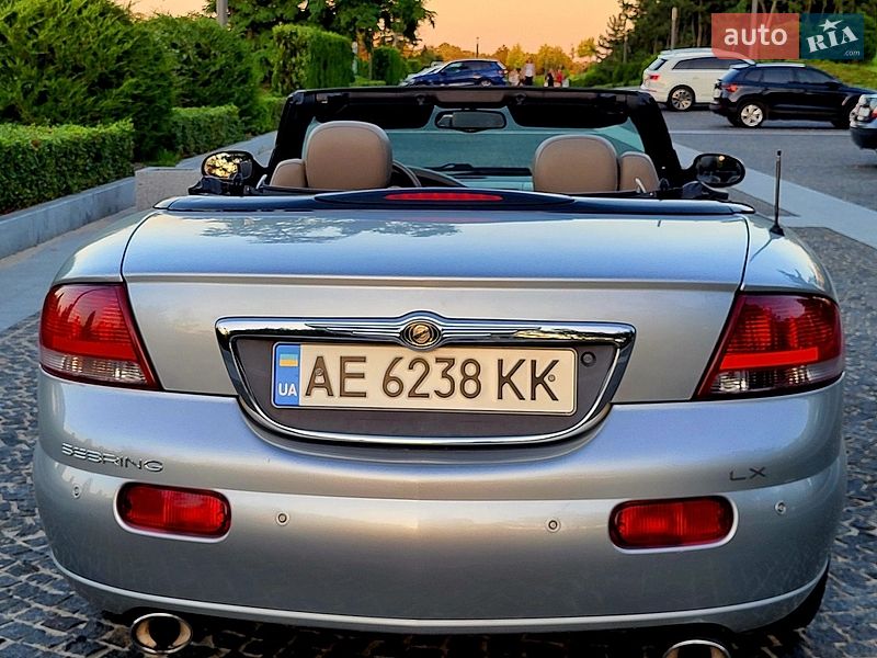 Кабриолет Chrysler Sebring 2001 в Днепре фото 65 Кабриолет Chrysler Sebring 2001 в Днепре