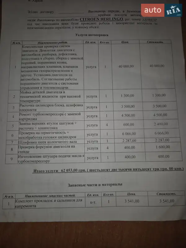 Мінівен Citroen Berlingo 2009 в Харкові документ