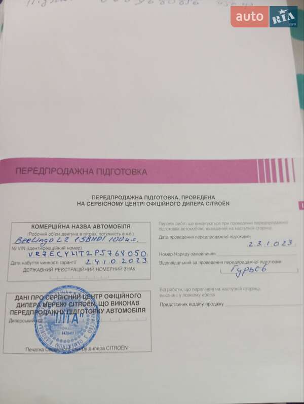 Минивэн Citroen Berlingo 2023 в Ужгороде