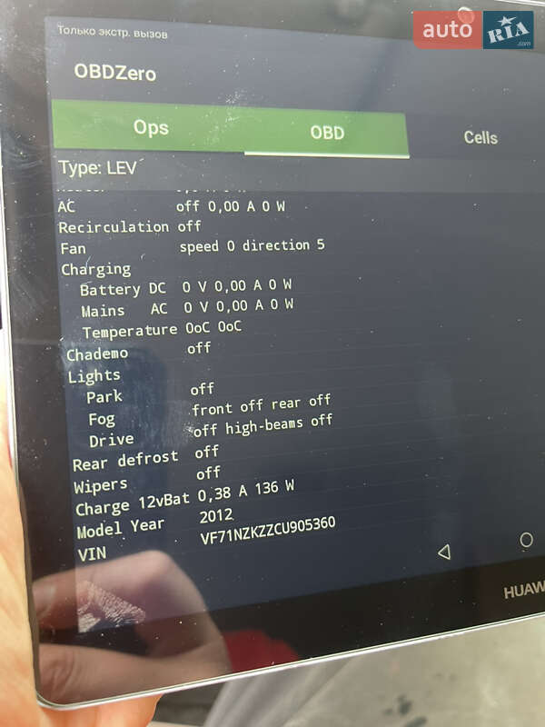 Хэтчбек Citroen C-Zero 2012 в Днепре