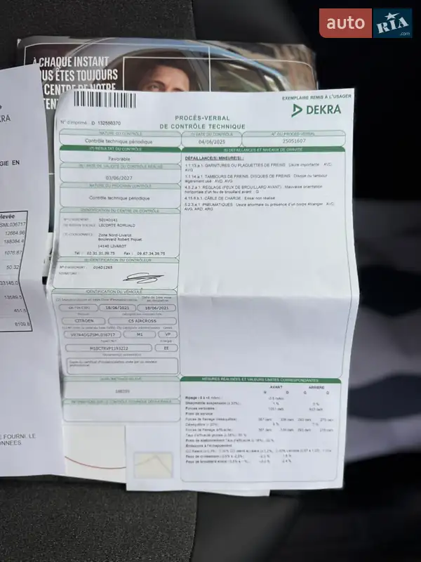 Внедорожник / Кроссовер Citroen C5 Aircross 2021 в Дубно документ