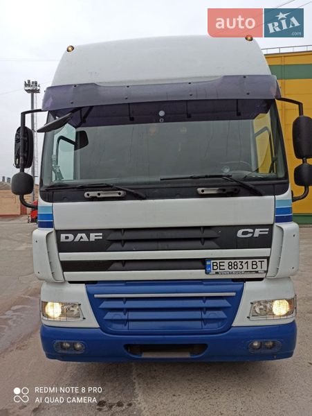 2007 DAF CF, VIN XLRTE85MC0E790138:plate — фото 1 (autoria)