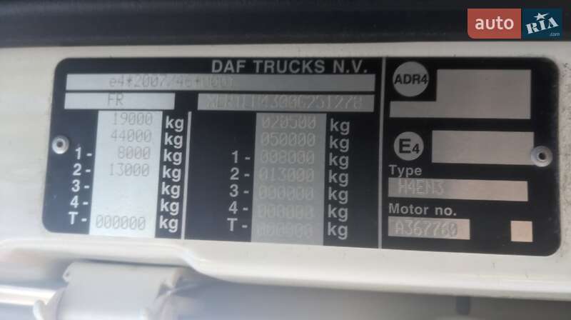 Тягач DAF XF 2019 в Умані