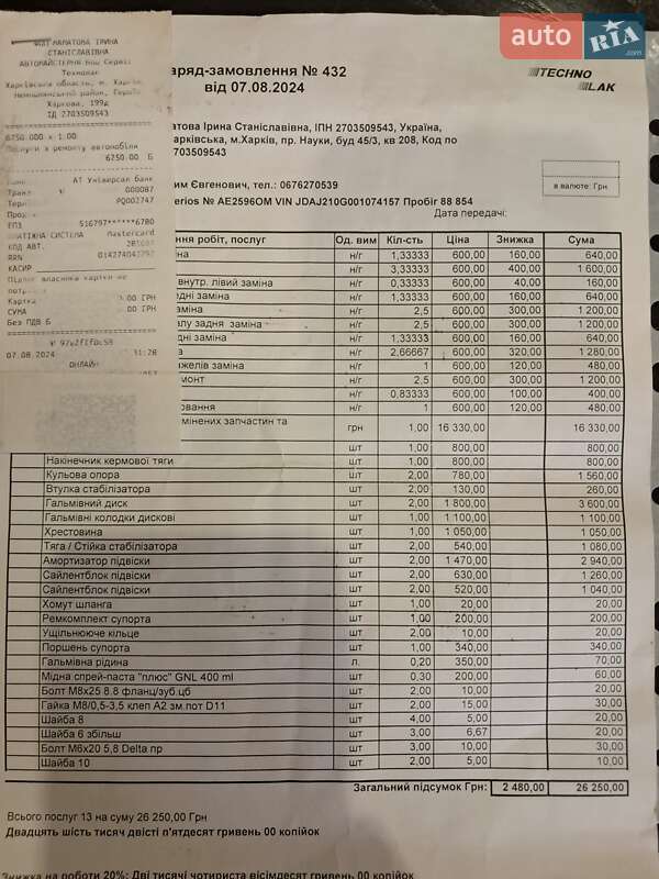 Внедорожник / Кроссовер Daihatsu Terios 2008 в Днепре фото 11 Внедорожник / Кроссовер Daihatsu Terios 2008 в Днепре