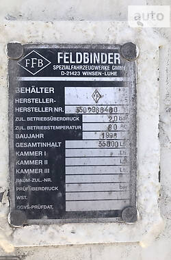 Цистерна Feldbinder EUT 1996 в Радехове