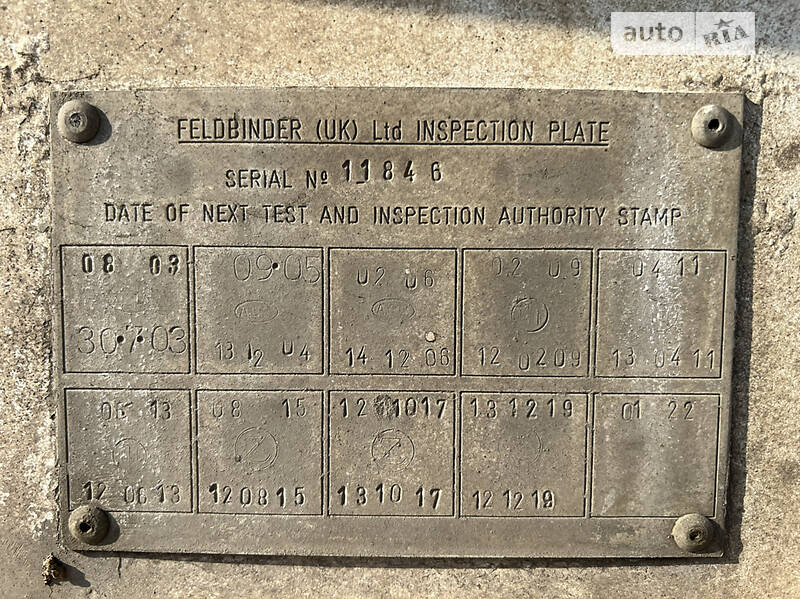 Цистерна напівпричіп Feldbinder FFB 2001 в Дніпрі