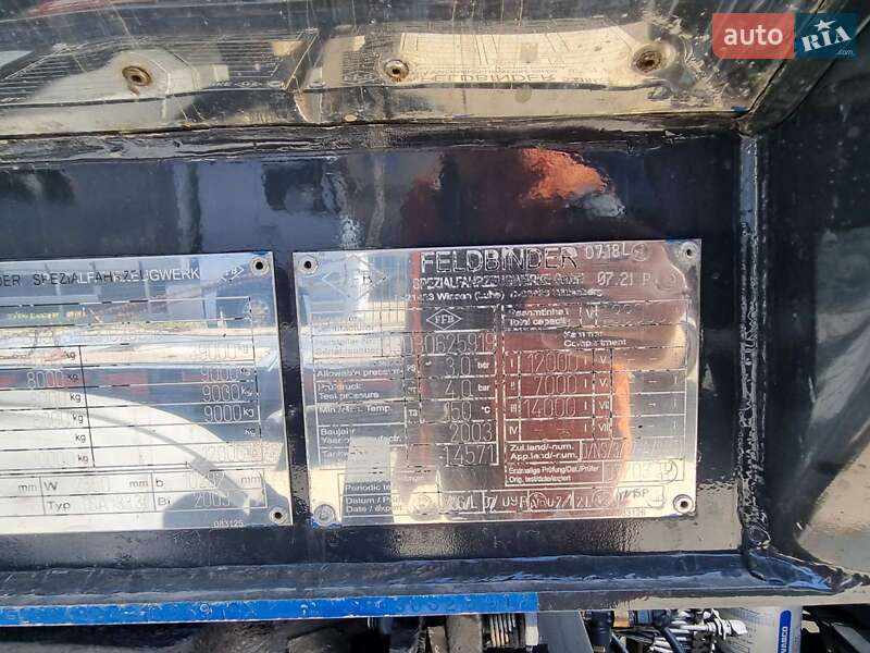 Цистерна напівпричіп Feldbinder FFB 2003 в Вінниці фото 10 Цистерна напівпричіп Feldbinder FFB 2003 в Вінниці