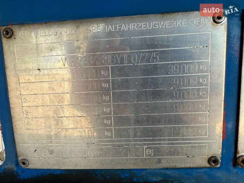 Цистерна полуприцеп Feldbinder TSA 2000 в Черновцах