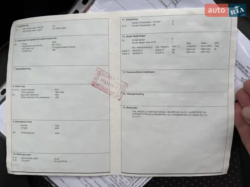 Хетчбек Fiat 500e 2014 в Львові документ