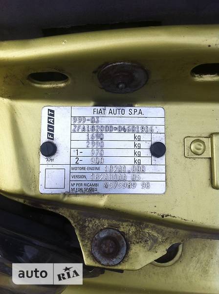 Хэтчбек Fiat Bravo 1998 в Киеве фото 3 Хэтчбек Fiat Bravo 1998 в Киеве