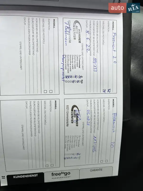 Позашляховик / Кросовер Fiat Freemont 2015 в Радивиліві документ 3 фото Позашляховик / Кросовер Fiat Freemont 2015 в Радивиліві документ