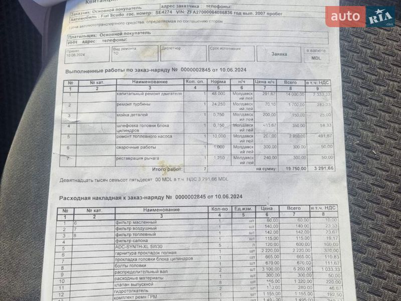 Мінівен Fiat Scudo 2007 в Києві