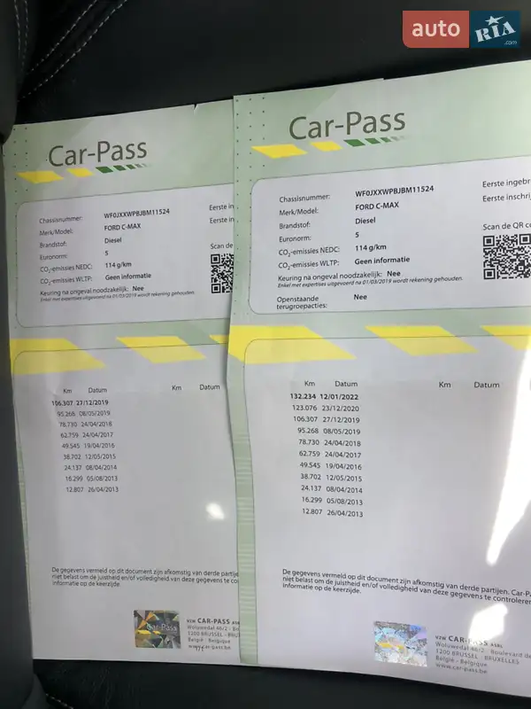 Минивэн Ford C-Max 2012 в Стрые документ