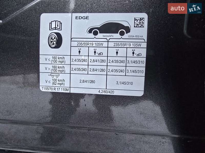 Внедорожник / Кроссовер Ford Edge 2017 в Харькове фото 24 Внедорожник / Кроссовер Ford Edge 2017 в Харькове