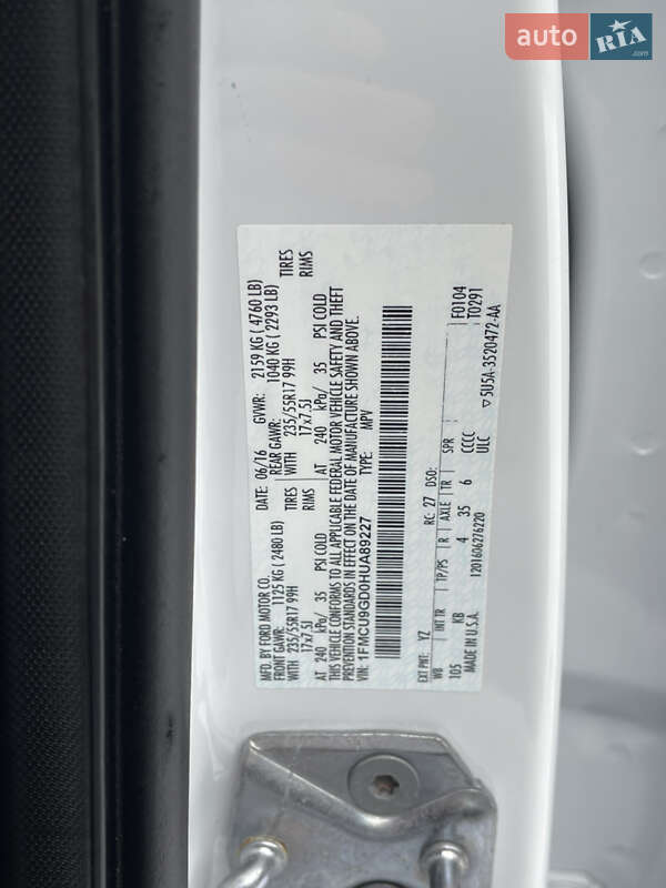 Позашляховик / Кросовер Ford Escape 2016 в Дубні