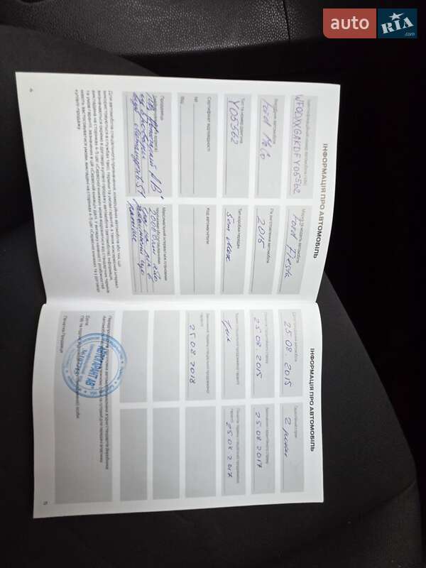 Хэтчбек Ford Fiesta 2015 в Одессе фото 12 Хэтчбек Ford Fiesta 2015 в Одессе