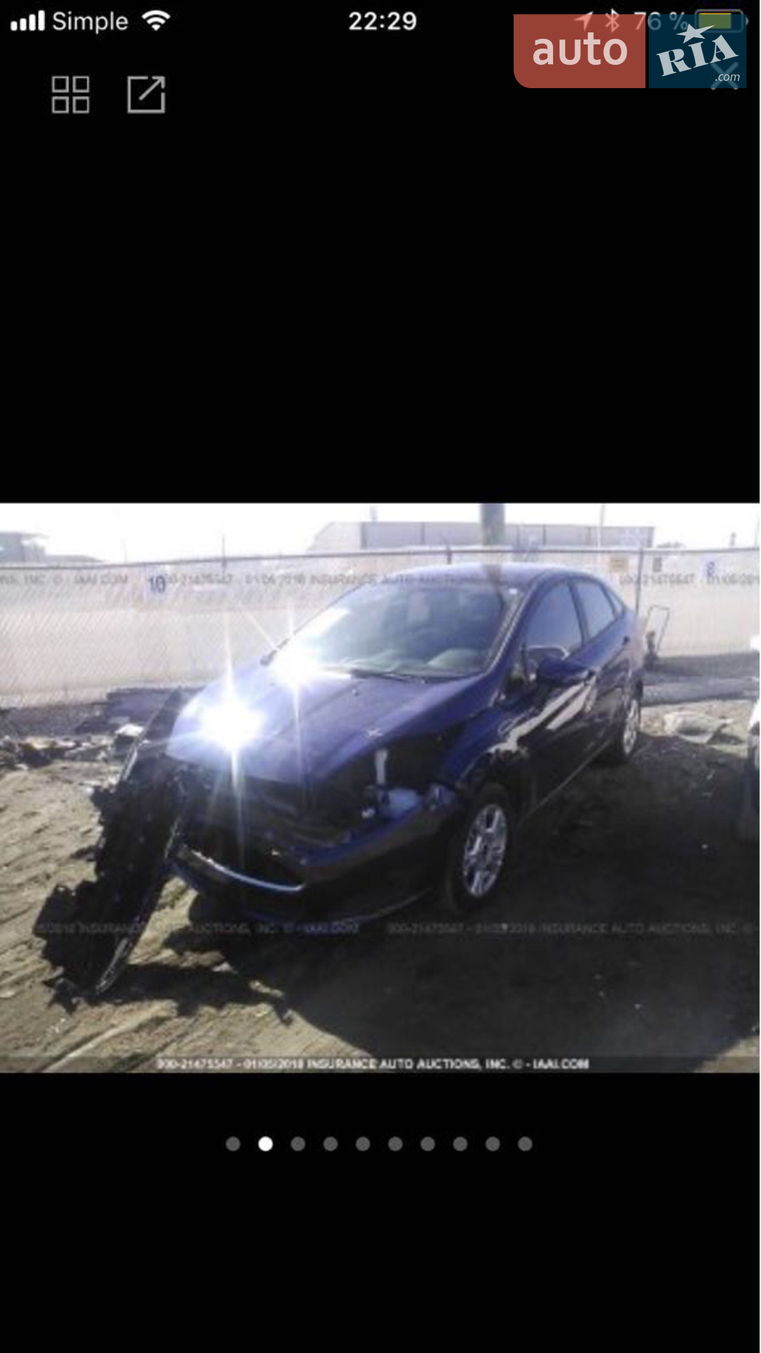 Ford Fiesta 2015 VIN 3FADP4BJ7GM103570 фото оголошення 12 з 14