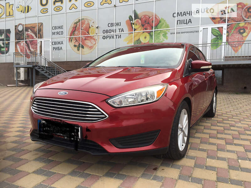 Авточехлы Ford Focus 3 с 2011-2019 седан, хэтчбек, универсал красный жаккард FD13-0306-KK6