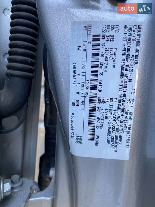 Седан Ford Focus 2018 в Киеве