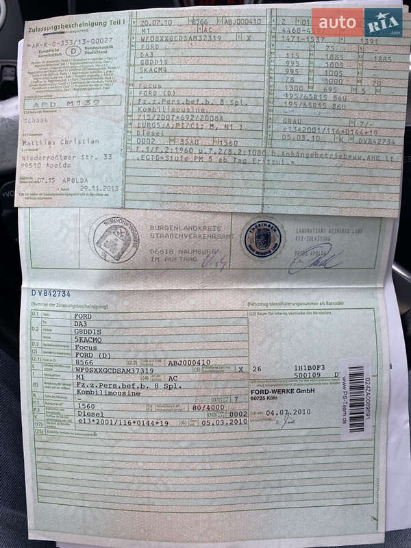 Универсал Ford Focus 2010 в Ковеле