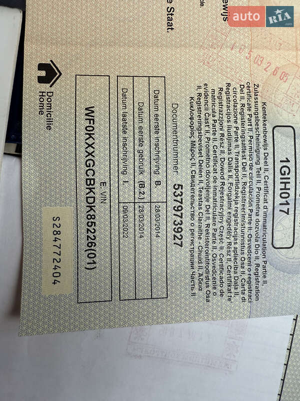 Хетчбек Ford Focus 2014 в Стрию