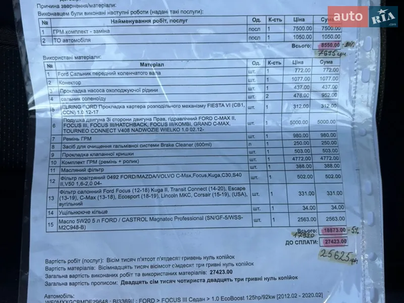 Седан Ford Focus 2013 в Гадячі документ 5 фото Седан Ford Focus 2013 в Гадячі документ