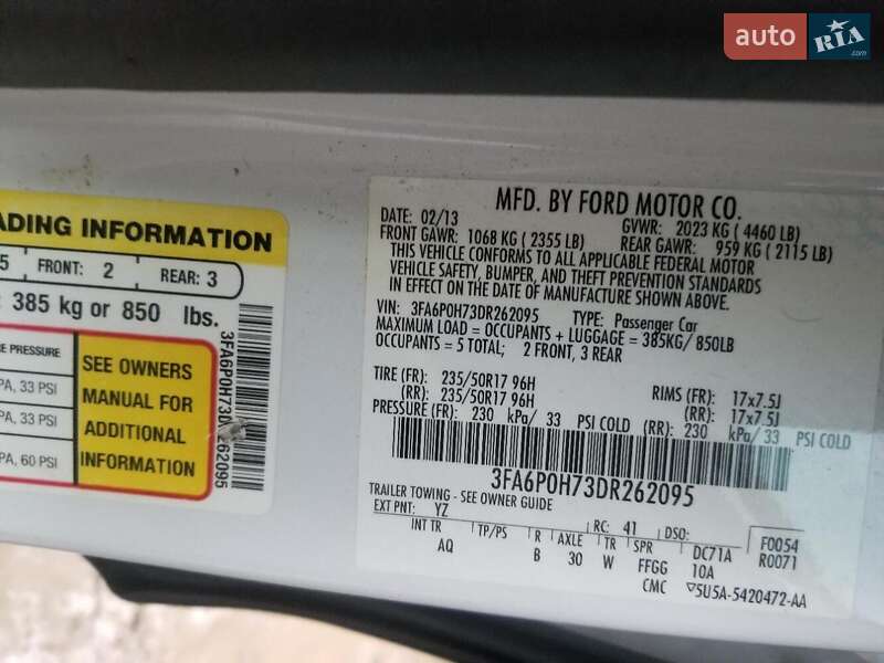 Седан Ford Fusion 2013 в Киеве