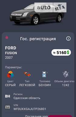 Хэтчбек Ford Fusion 2007 в Одессе