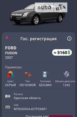 Хетчбек Ford Fusion 2007 в Одесі