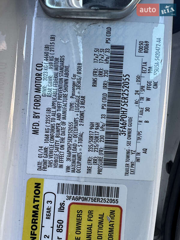 Седан Ford Fusion 2014 в Києві