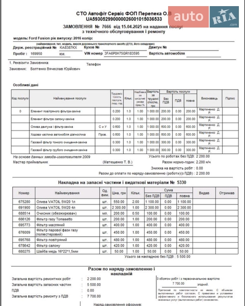 Седан Ford Fusion 2015 в Киеве