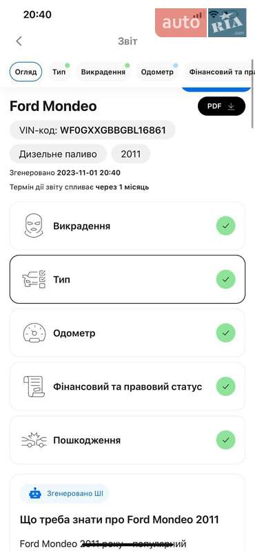 Универсал Ford Mondeo 2011 в Ровно