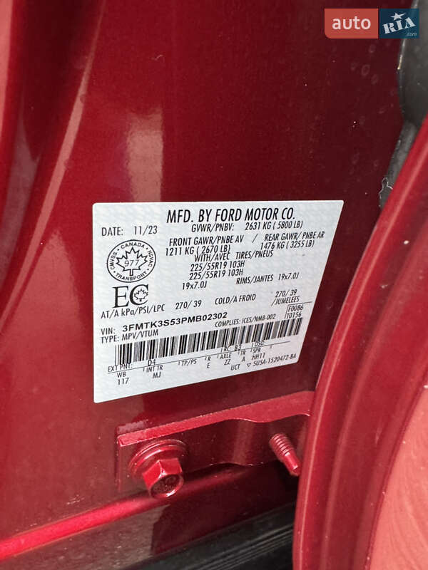 Внедорожник / Кроссовер Ford Mustang Mach-E 2023 в Киеве