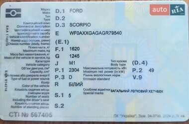 Лифтбек Ford Scorpio 1986 в 