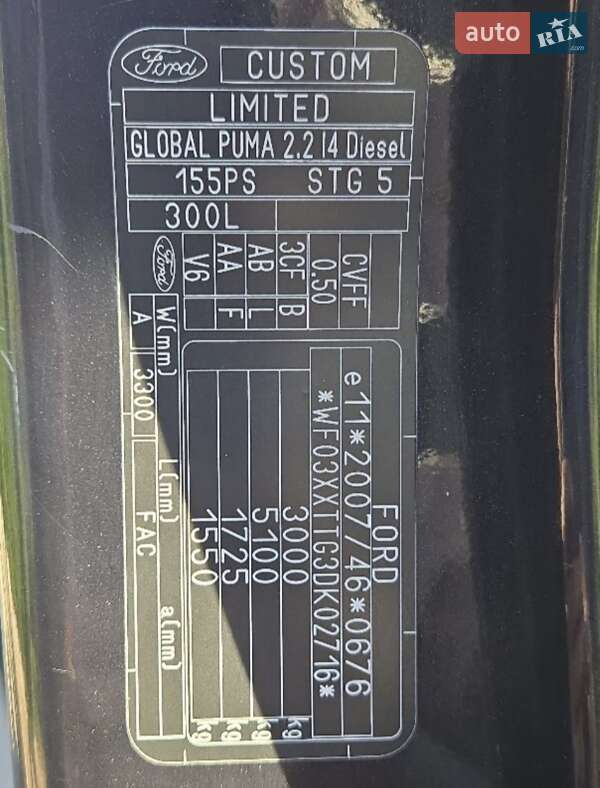 Мінівен Ford Tourneo Custom 2013 в Біляївці