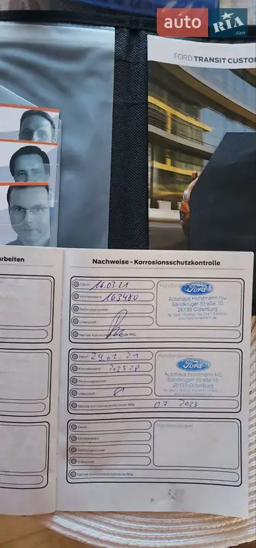 Вантажний фургон Ford Transit Custom 2019 в Нововолинську документ