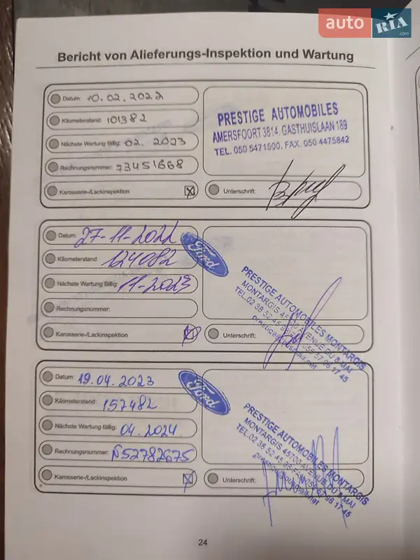 Грузовой фургон Ford Transit Custom 2018 в Киеве документ