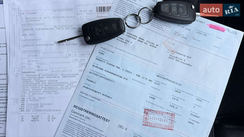 Грузовой фургон Ford Transit Custom 2020 в Луцке