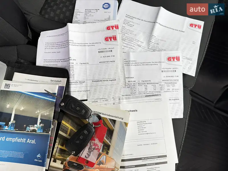 Грузовой фургон Ford Transit Custom 2018 в Ковеле документ