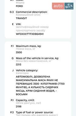 Мікроавтобус Ford Transit 2013 в 