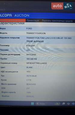 Грузовой фургон Ford Transit 2020 в 